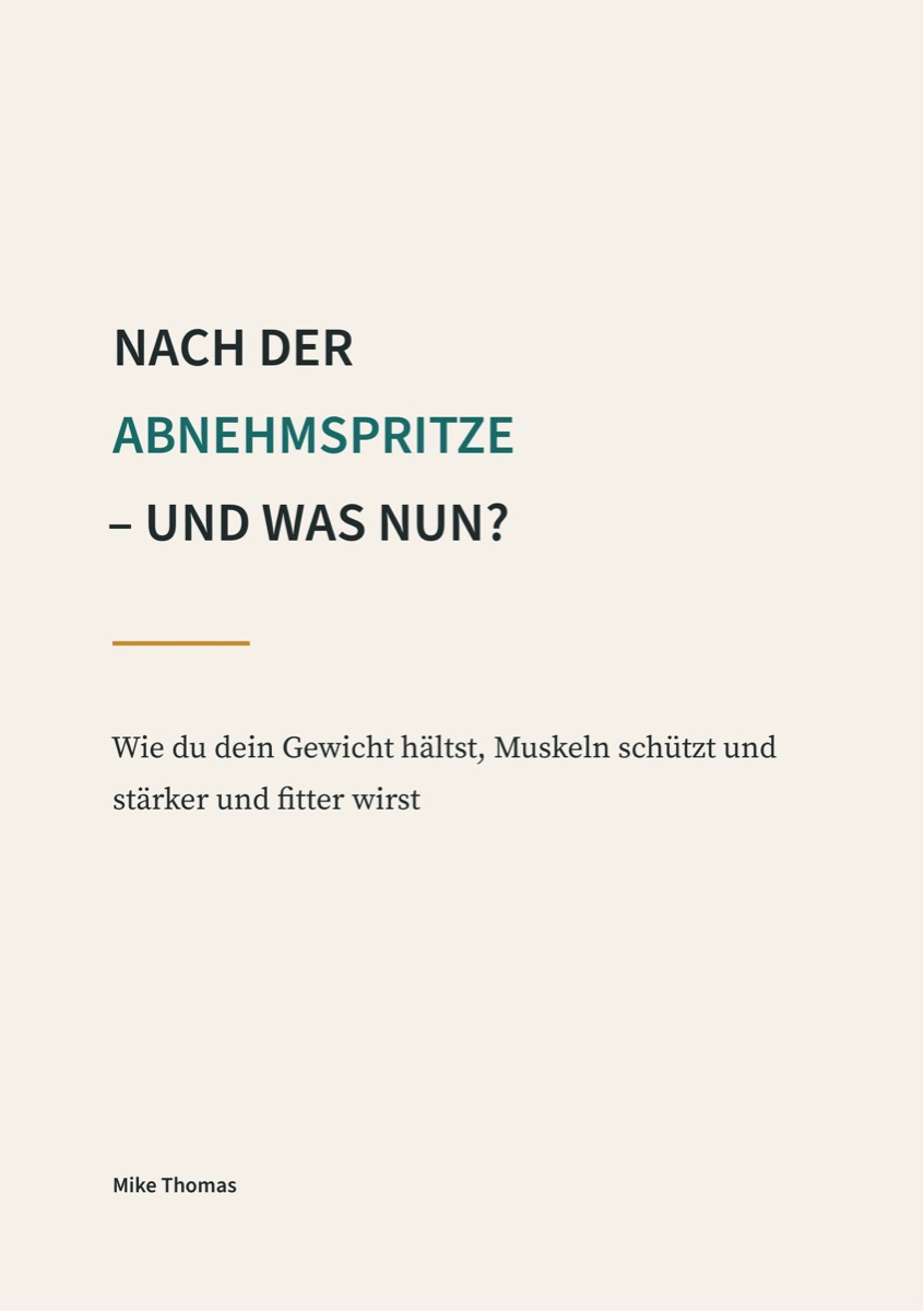 Buchcover: Nach der Abnehmspritze – und was nun?